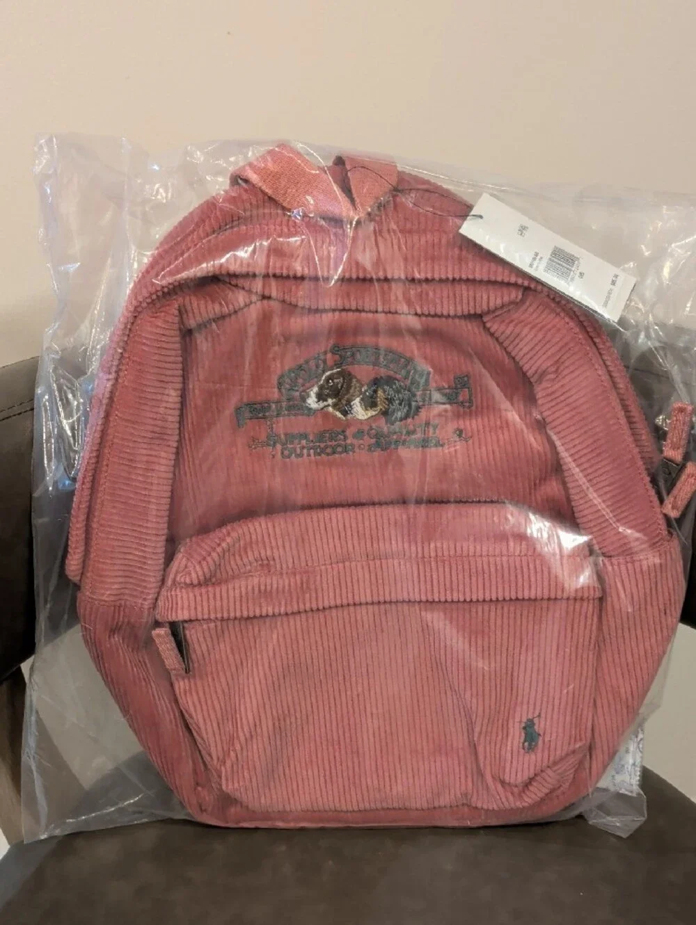 Polo Ralph Lauren Girls Corduroy Backpack, 14